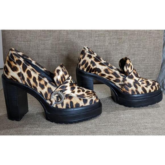 Gianni Bini Shoes - New without tags Gianni Bini Leopard Loafer Heel